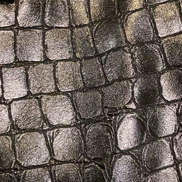 Zara Faux Leather Vegan Croc Leather Pants Size Medium - Picture 15 of 16